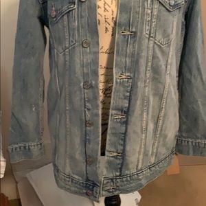 Lucky Brand destress Jean jacket size small women
